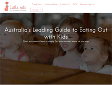 Tablet Screenshot of littleeats.com.au